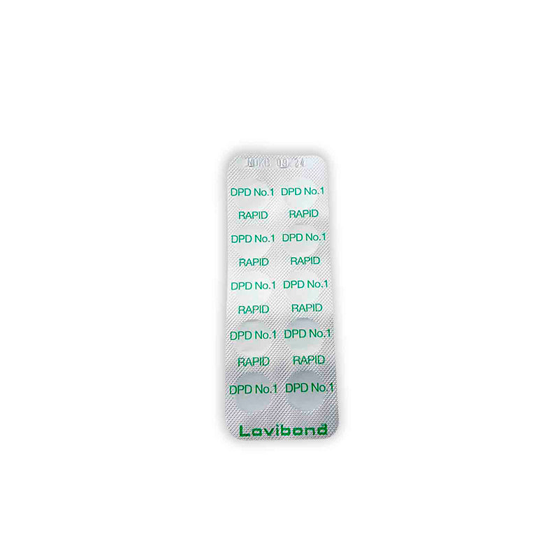 Testtabletten zur Messung von freiem Chlor - DPD 1