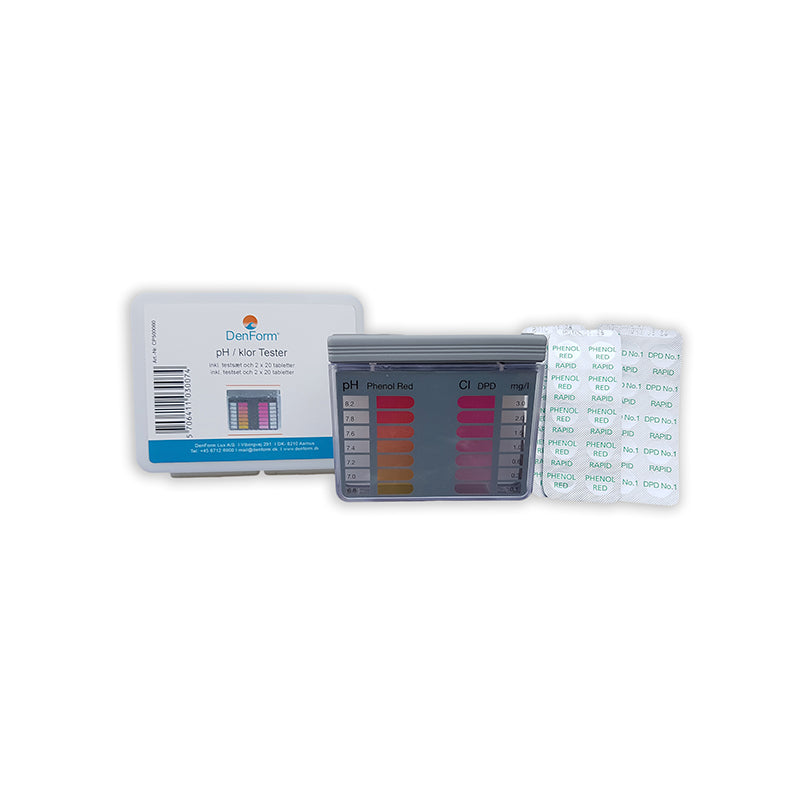 pH-/Chlor-Testset, inkl. 2x20 Tabletten
