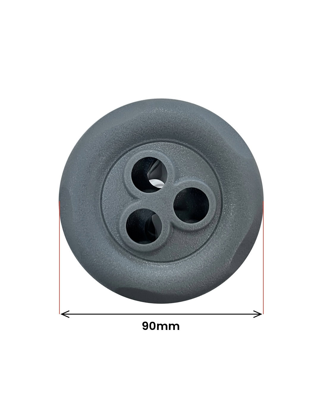 Rotierende Düse 90 mm grau