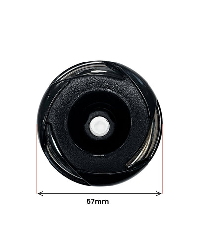 Direktdüse 57 mm Stahl-Schwarz