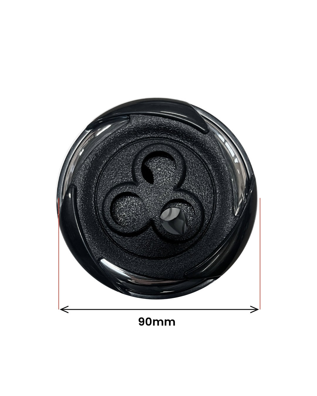 Drehdüse 90 mm Stahl-Schwarz