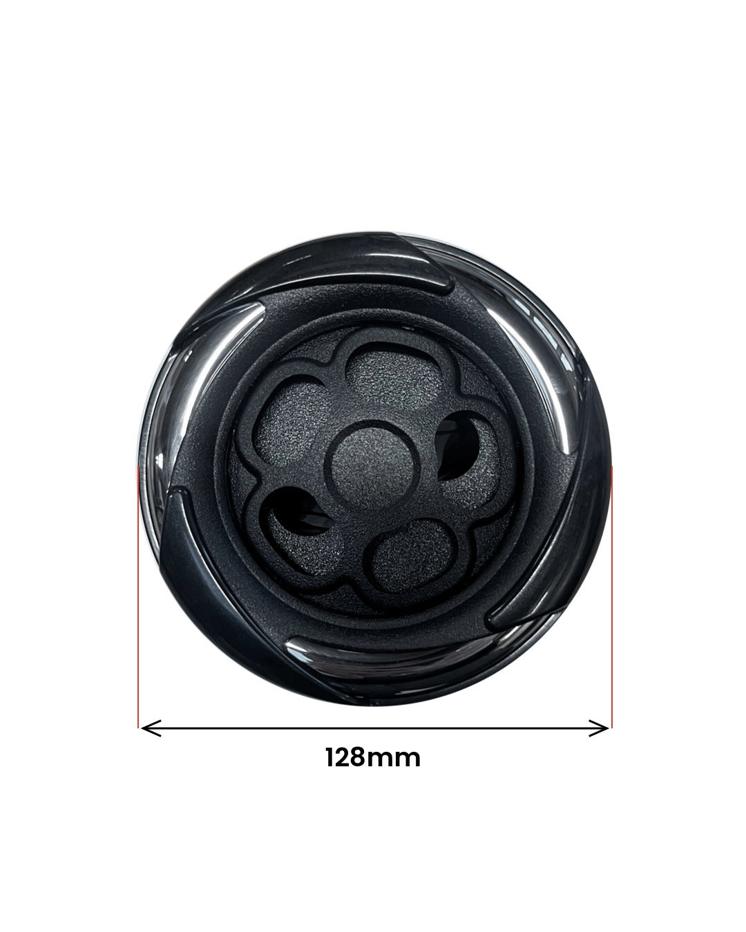Drehdüse 128 mm Stahl-Schwarz