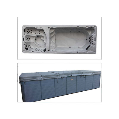 Swimspa-Abdeckung 228 x 594 cm - Grau