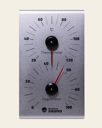 Hygrometer & Thermometer Aluminium
