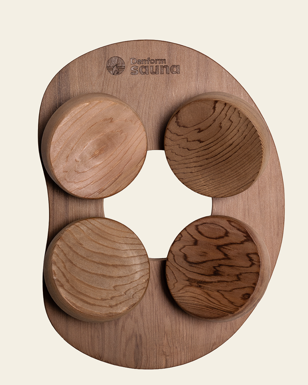 Holz-Kopfstütze für die Sauna