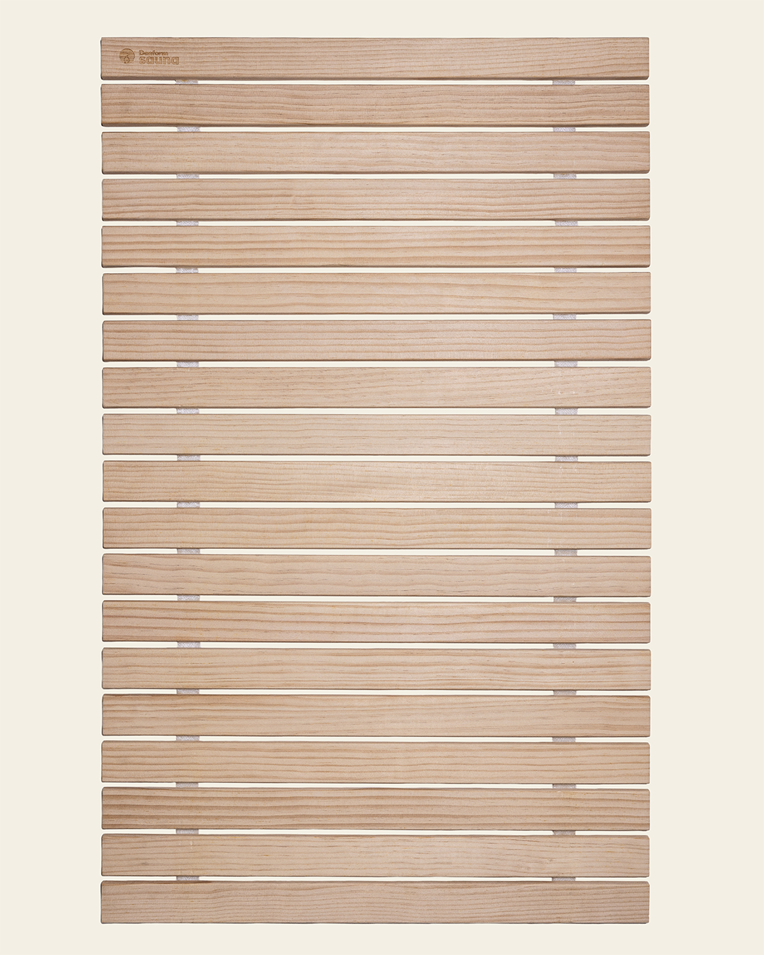 Saunamatte aus hellem Holz