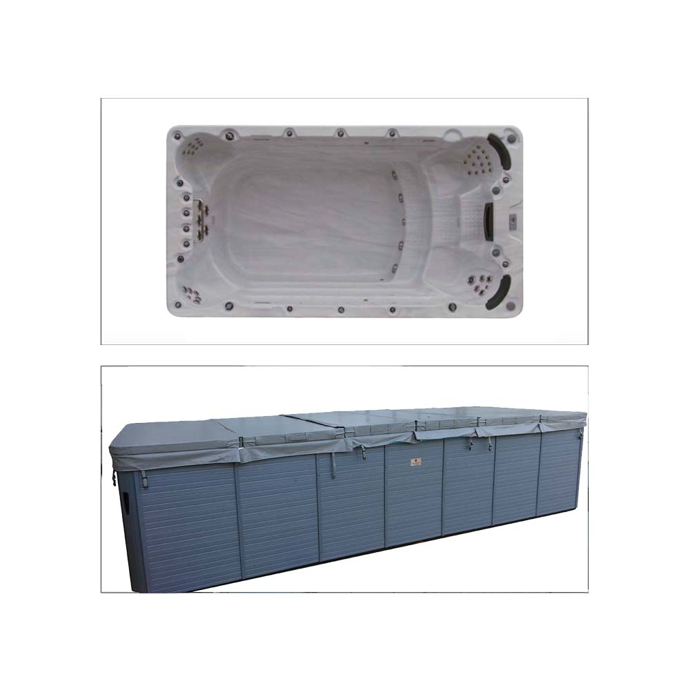 Swimspa-Abdeckung 228 x 421 cm - Grau